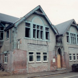 Abertillery: Six Bells Institute, Blaenau Gwent: being converted into flats, June 1995